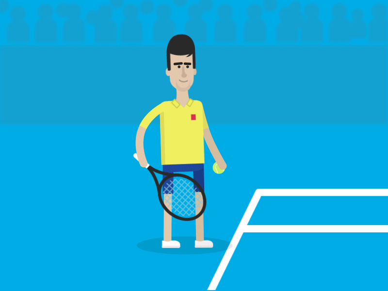 The Djoker Strikes Again ae after animation ausopen effects gif novak tennis