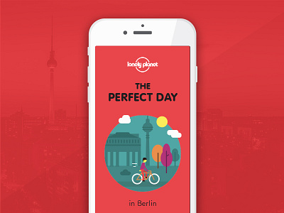 The perfect day app illustration travel ui vector
