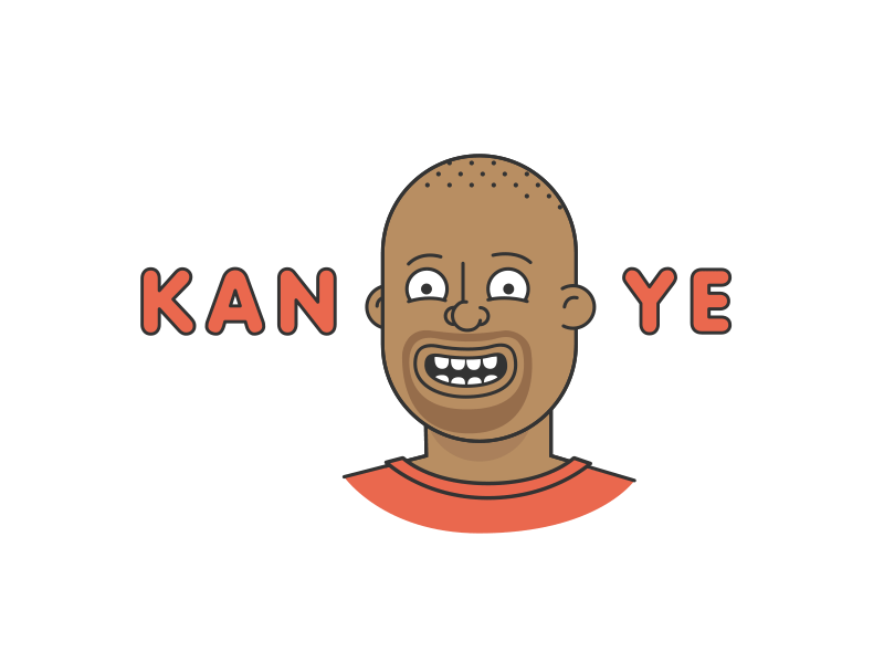 Kan-yeah-nah ae animation gif illustration kanye loop