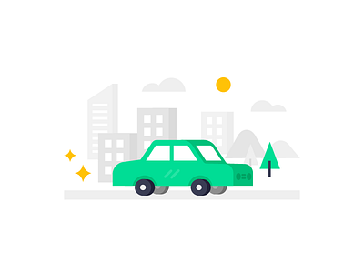 Style concept auto car flat icon illustration mechanic vector