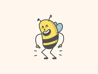 The bees knees bees cartoon illustration knees vector