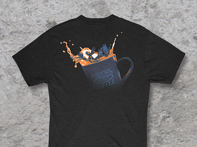 Abyss Coffee T-shirt Design apparel apparel design branding cafe coffee shop design tshirt tshirtdesign