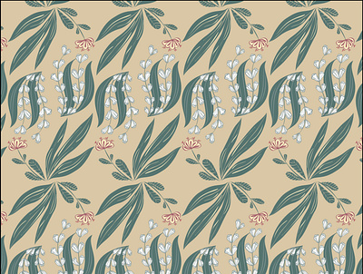 vintage flowers design repeat pattern repeating pattern surface pattern design vector art vector illustration