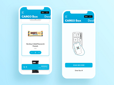 Product Design for Cargo App (1/3) clean ios mobile mobile app mobile app design mobile design mobile ui ride ride sharing rideshare ridesharing scan simple
