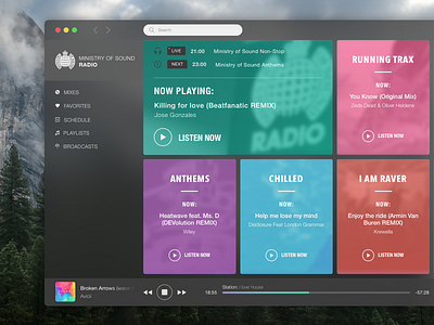 OS X App Ministry of Sound Radio