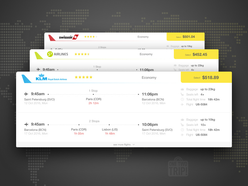 Flight Results ticket results redesign prices airlines card flights flight card flights results travel