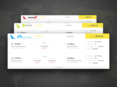 Flight Results airlines card flight card flights flights results prices redesign results ticket travel