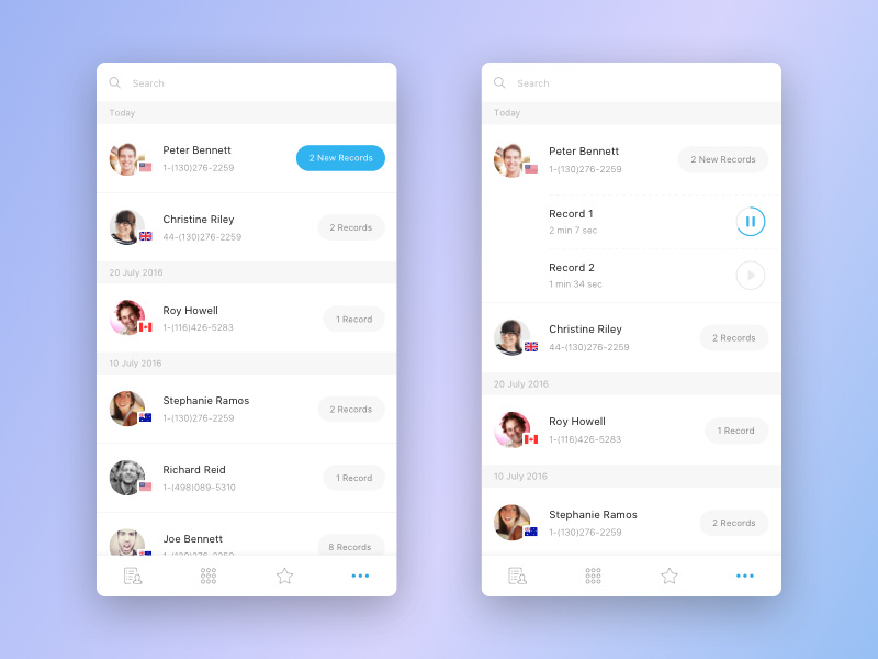 Voicemail Concept by Alexey Matyushkin on Dribbble