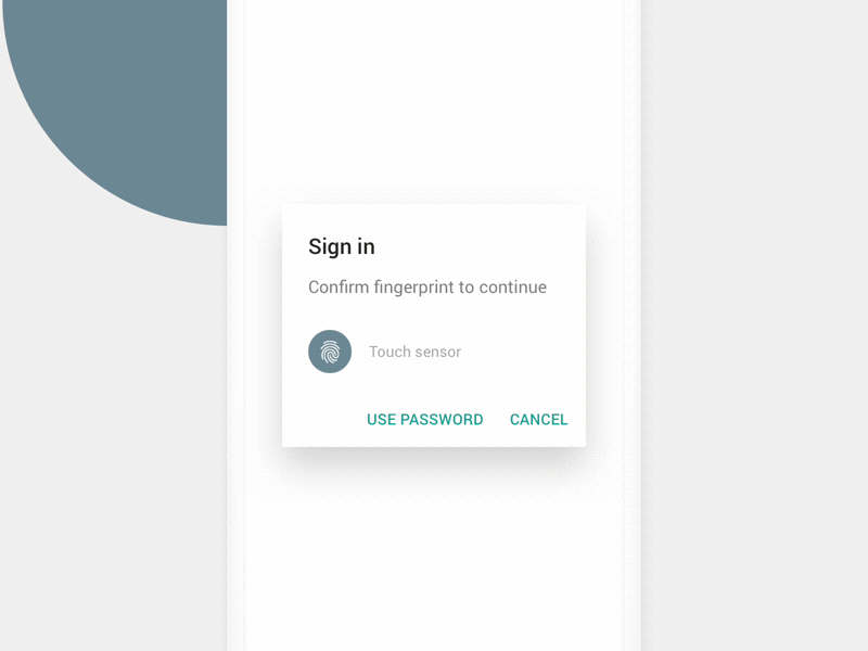 Material Fingerprint Dialogs Freebie android authentication dialogs fingerprint fingerprint dialogs freebie login material design sketch freebie touch id