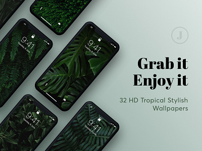 Exclusive Collection: Jungle Beauty android background fern fresh green ios jungle leaf mockup organic style summer travel trendy tropical wallpaper wallpapers