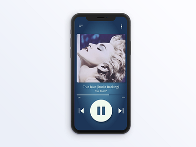 Music Player App app clean concept design ios minimal mobile ui ui design ux