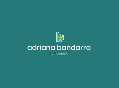 Adriana Bandarra's logo. brand design food graphic design health logo logo design nutrition visual identity