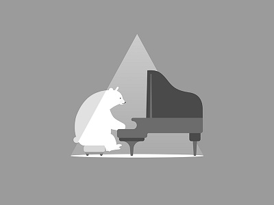 Polar bear&Piano bear polar