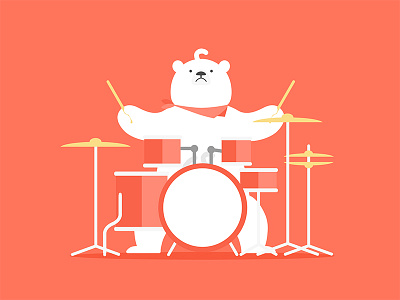 Polar bear&Drum