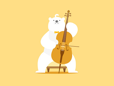 Polar bear&Cello