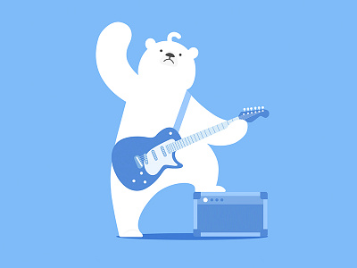 Polar bear&Rock