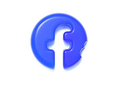 Facebook logo (gummy style)