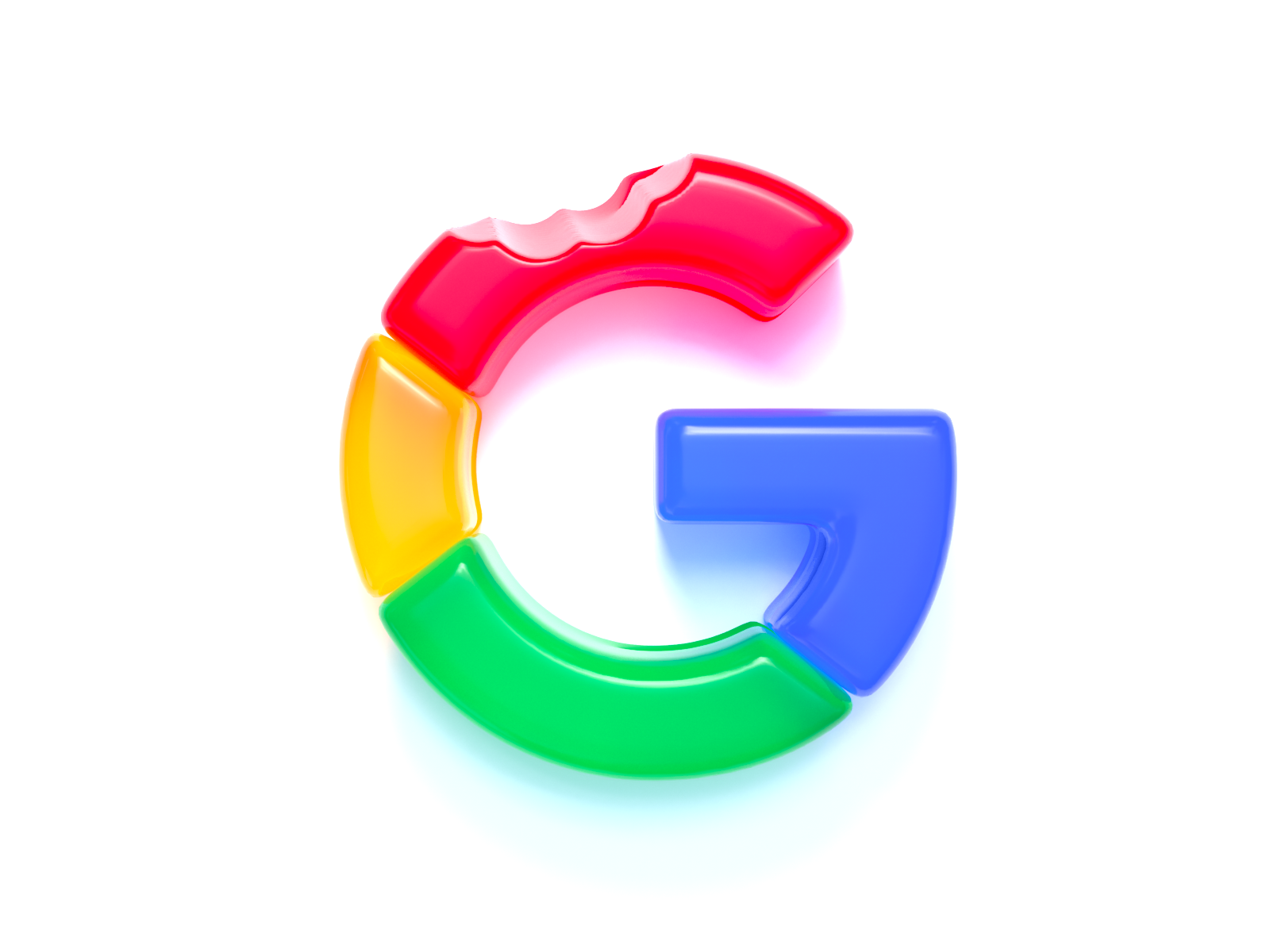 Google logo (gummy style) by Andrew Kliatskyi on Dribbble