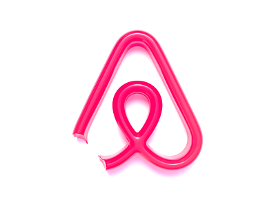 Airbnb logo (gummy style)