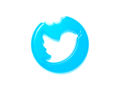 Twitter logo (gummy style)