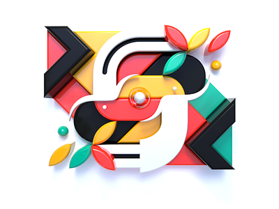 Synergy 3d 3d art abstract bright c4d c4dart character cinema 4d color concept art concept character concept design design geometric graphic design icon illustration minimalist pattern synergy