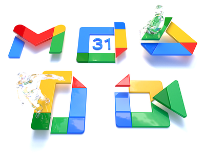 Google’s new logos 2d abstract branding c4d character cinema 4d design designer glass google google logos graphic design human icon illustration logo logo design logos