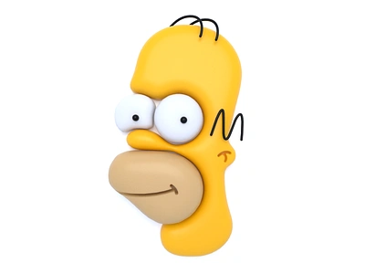 Homer Simpson 3d 3d illustration c4d character character design cinema 4d cinema4d clean color concept design graphic art graphic design homer homer simpson simpsons the simpsons visual