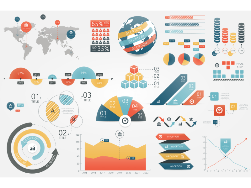 Infographic Elements (v1) by Andrew Kliatskyi on Dribbble