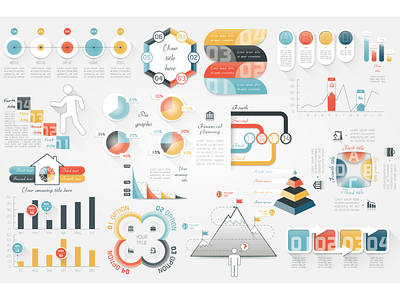 Infographic Elements (15) graph home human infographic infographics options pie web