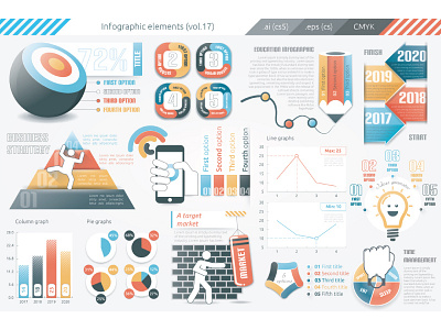 Infographic Elements (v17) business education idea infographic infographics management market mobile presentation strategy timeline web