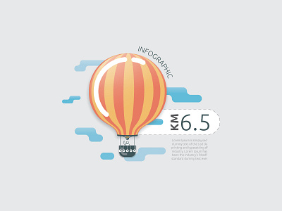 Hot Air Balloon - Infographic Template