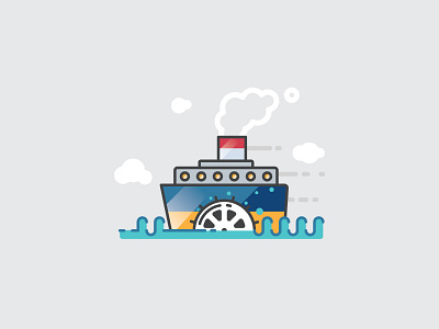Steam Ship - Infographic Template