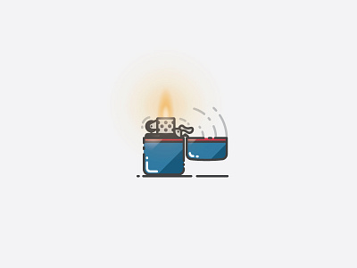 Lighter - Infographic Template fire icon illustration illustrator infographic light lighter pictogram template vector zippo