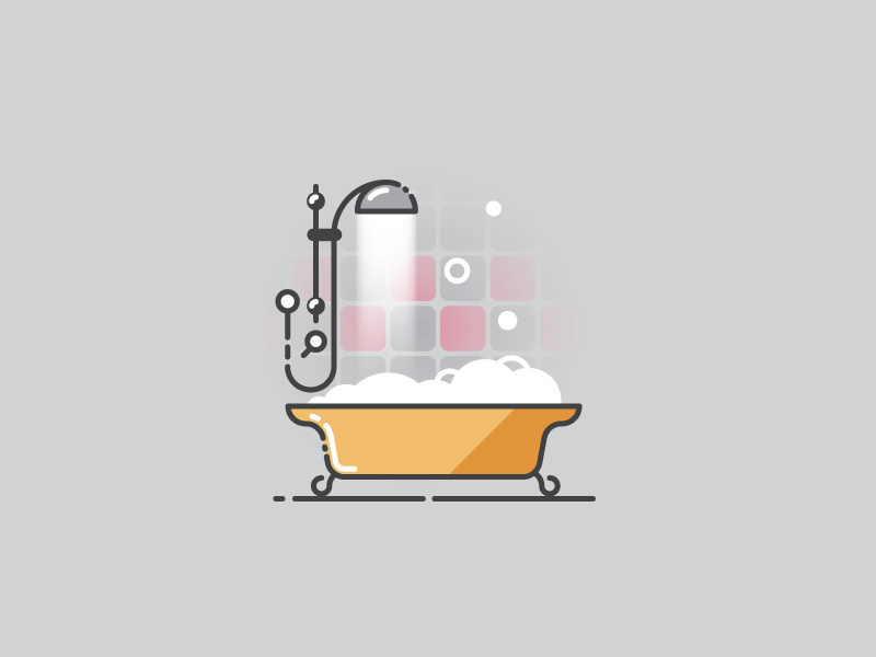 Time to have a bath Infographic Template by Andrew Kliatskyi on Dribbble