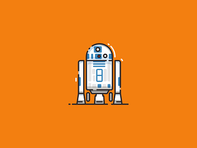 R2D2 Star Wars Illustration