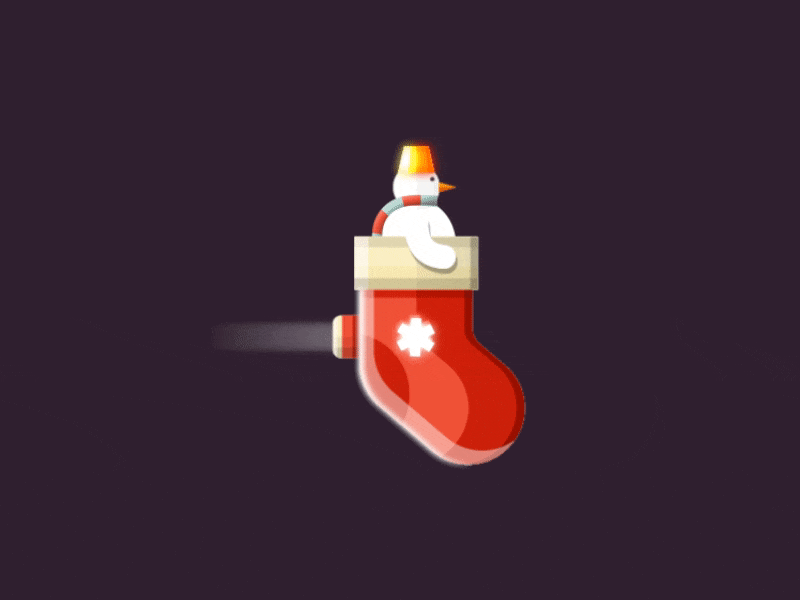 Snow machine - motion design (version 2) motion design motion animation character gif ui 2d xmas christmas snowman machine snow