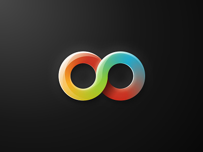 Gradient infinity logo
