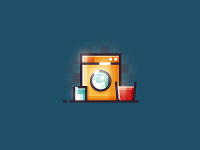 Washing machine - vector illustration