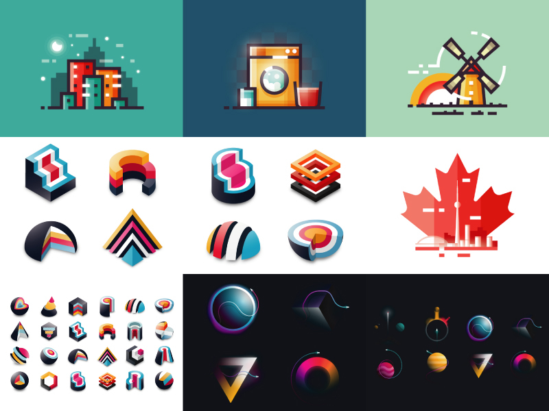 Top 9 Shots of 2017 2d art best design flat icon illustration top top9 ui vector web