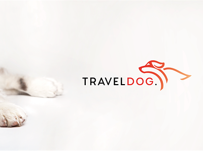 Travel dog logo (company logo) animal branding design dog dog illustration dog logo doggy icon logo minimal simple travel