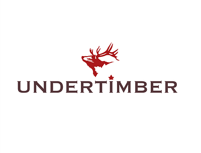 Undertimber logo (outdoor company) adventure animal animal logo bear branding deer design illustration logo mashup nature outdoor