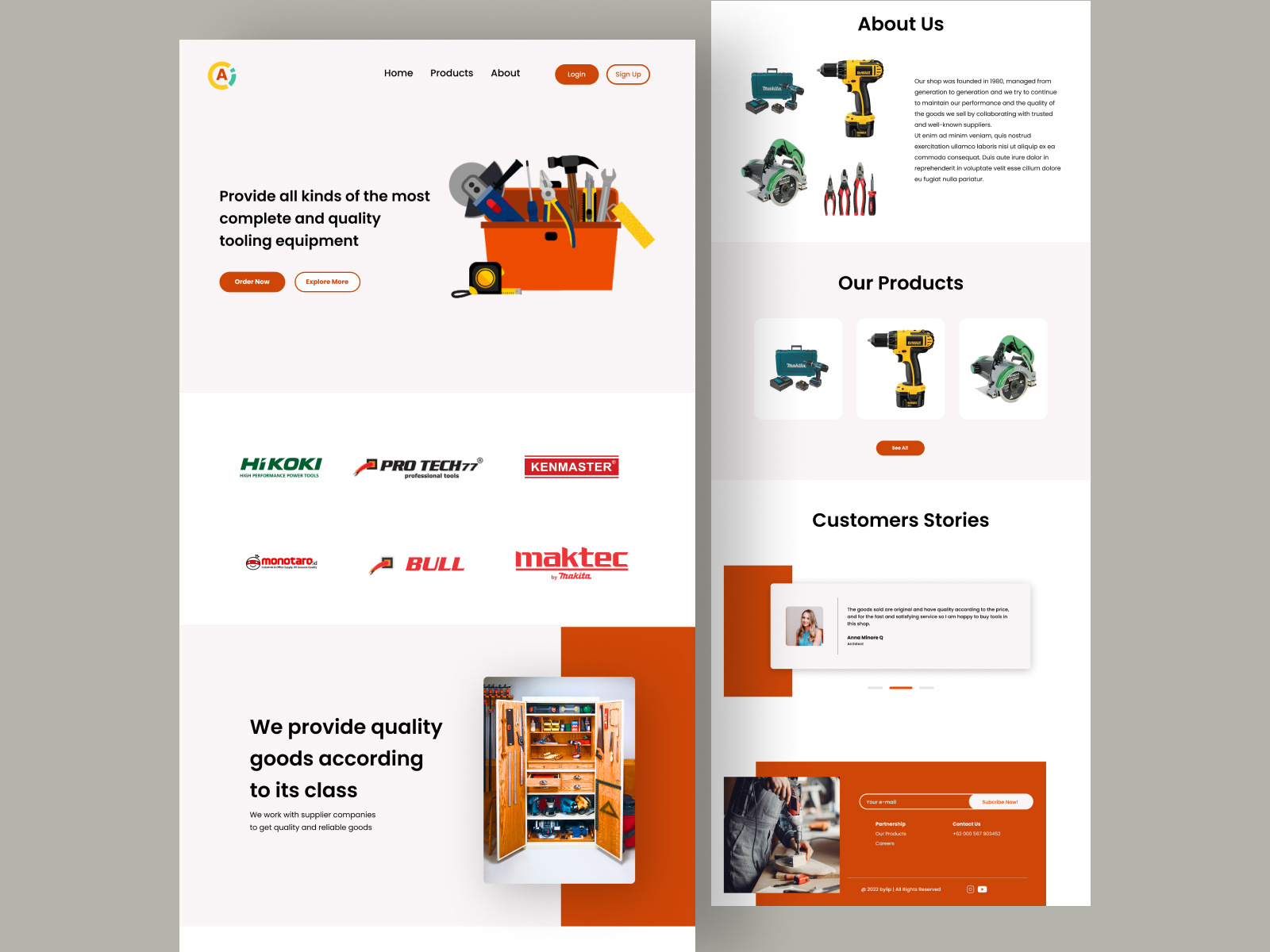 Company Profile - Landing Page by Nanda Dwi Nurkholifah on Dribbble