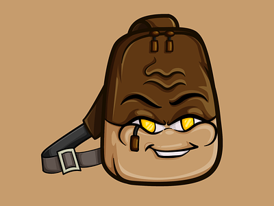 Choco Bag adobe illustrator artwork bag brown cartoon character illustration illustrator vector