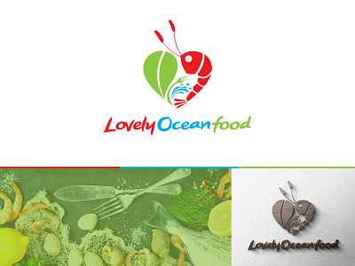 Lovely Ocean food Logo animals bistro catch chef cooking crab crab business crab logo crab mascot cuisine delicious crab delicious food fishing food foods identity marine market nature ocean