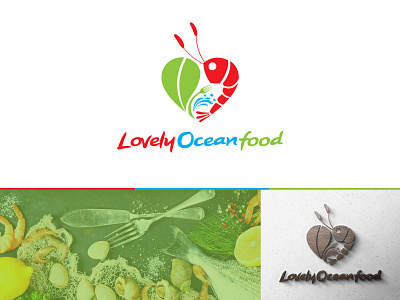 Lovely Ocean food Logo