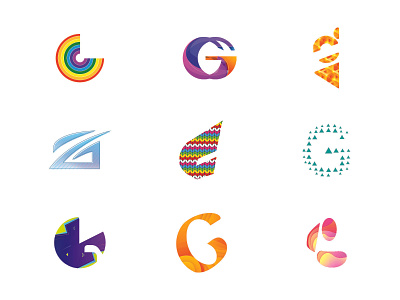 LOGO Alphabet: letter G app bold brand branding creative design environment g g letter g logo game gamer gen growth illustration letter professional studio