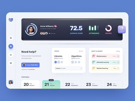 Students Dashboard by Halo UI/UX for HALO LAB on Dribbble