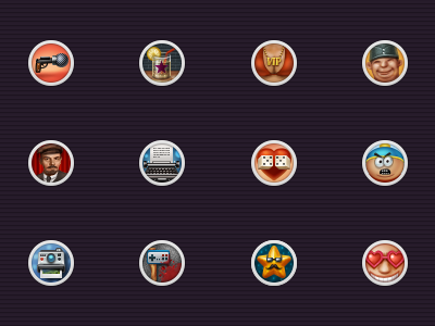 Mail.ru Achievements achievements awards characters graphic heyllow icons small