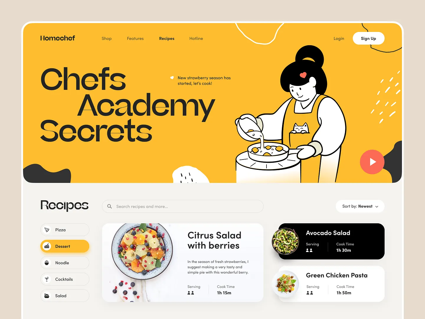 Delicious Cooking Website Design: Unveiling Kitchen Secrets