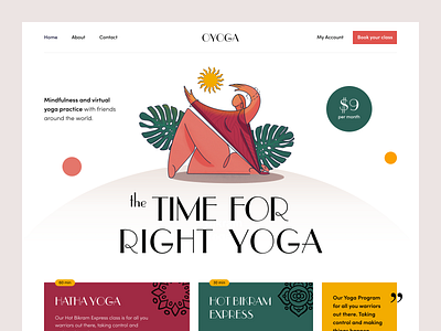 Oyoga Website community fitness health interface product service startup teaching training ui ux web website yoga
